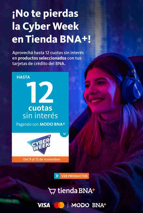 “Tienda BNA+” extiende sus promociones a Cyber Week