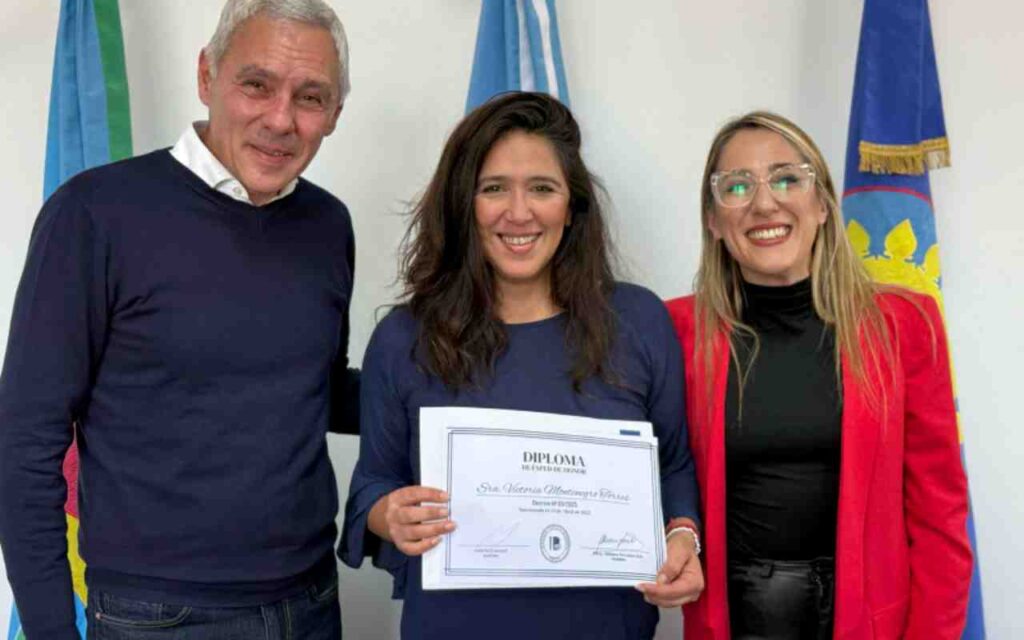 Victoria Montenegro brindó una charla debate en  la Escuela Secundaria N°1 de Berisso