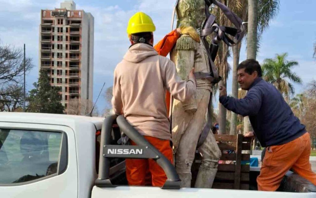 Avanzan las obras de remodelación del Parque Saavedra