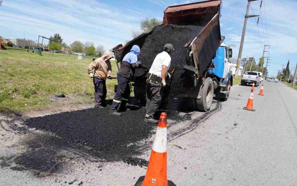obras viales en romero