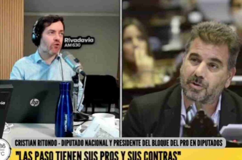 Ritondo toma distancia de la eliminación de las PASO: “No puede ser blanco o negro”