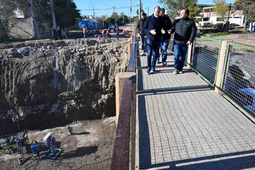 Bahia Blanca: Avanzan con la construcción del nuevo puente sobre Pampa Central