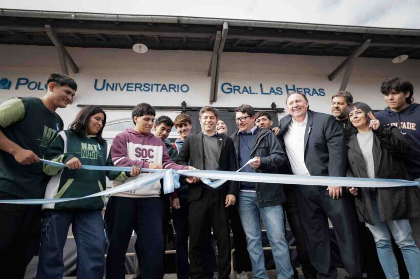 Kicillof inauguró el nuevo Polo Universitario de General Las Heras