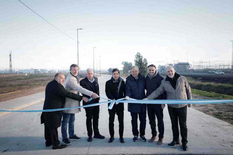 Kicillof en Berazategui: Inauguramos este tramo de la colectora para mejorar el acceso al Parque Industrial