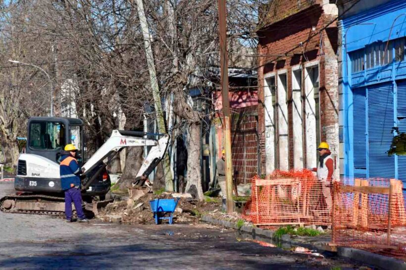 Avanza la puesta en valor de la histórica Calle Nueva York de Berisso