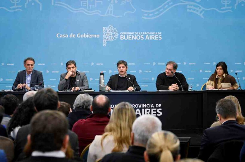 Kicillof presentó el plan provincial de políticas de prevención y mitigación del fenómeno del Súper Niño
