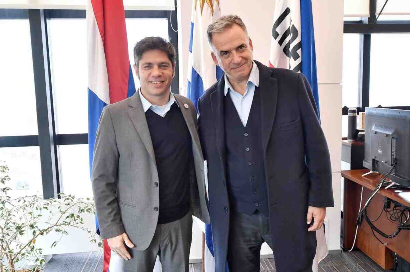 Kicillof se reunió con el presidente Yamandú Orsi en Montevideo