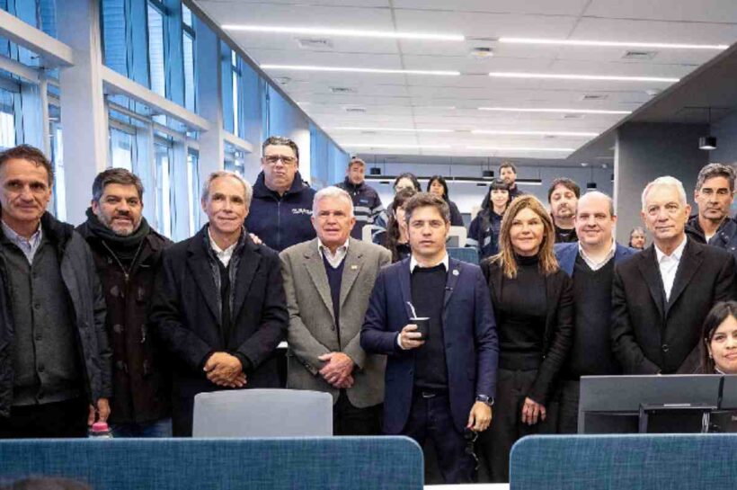 Berazategui: Kicillof y Balor presentaron el nuevo Centro de Monitoreo de AUBASA