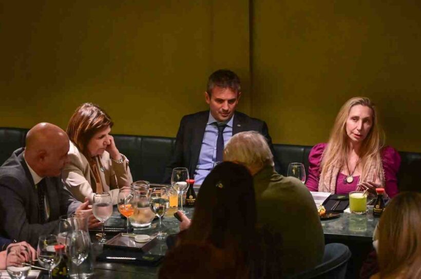 CENA DE KARINA CON SENADORES