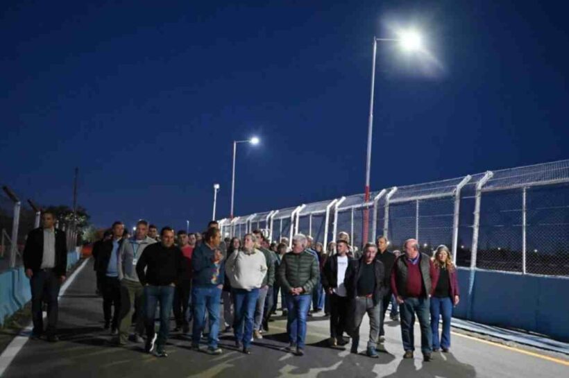 Encendieron el nuevo sistema de iluminación del Autódromo de la provincia de San Luis