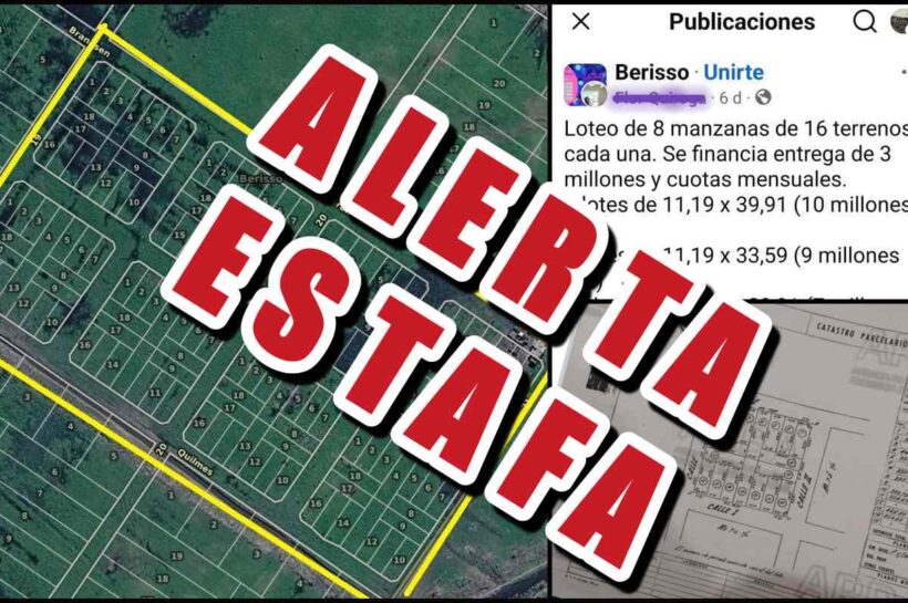 El Municipio de Berisso alerta sobre la venta irregular de terrenos en una zona de protección ambiental